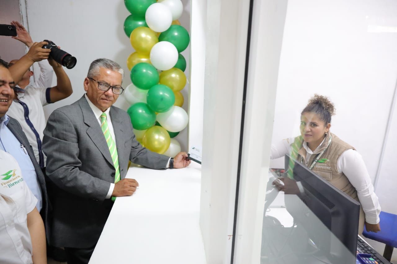 Reaparturan sucursal de Financiera para el Bienestar en Chiautempan